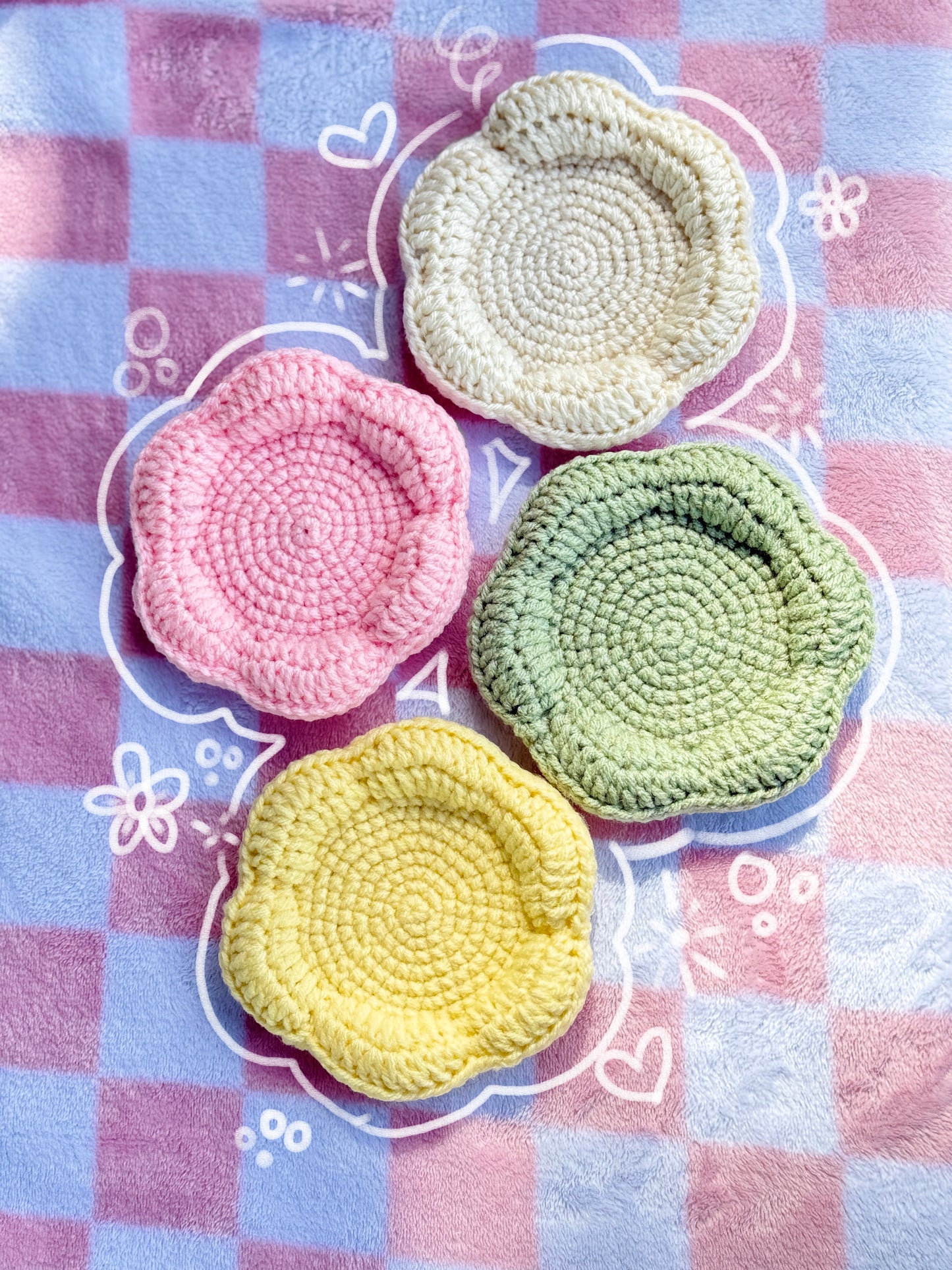 Flower Coasters/ Trinket trays 🌸