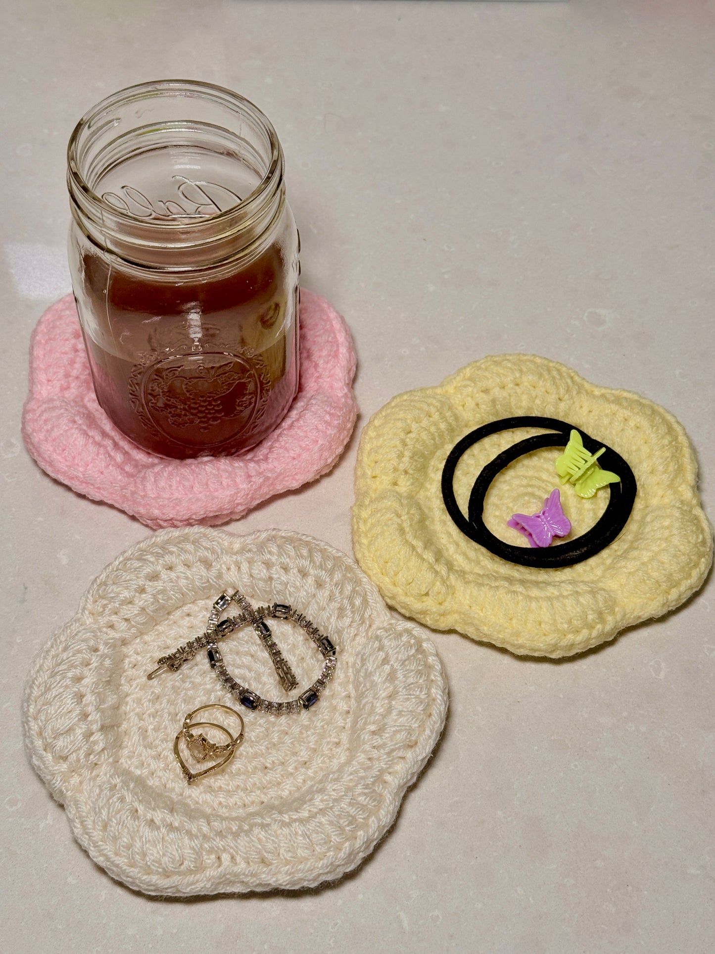 Flower Coasters/ Trinket trays 🌸